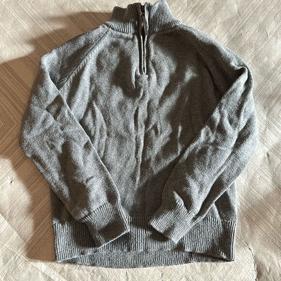 Crewcuts Boys Grey 1/4 Zip Collared Sweater - Picture 1 of 6